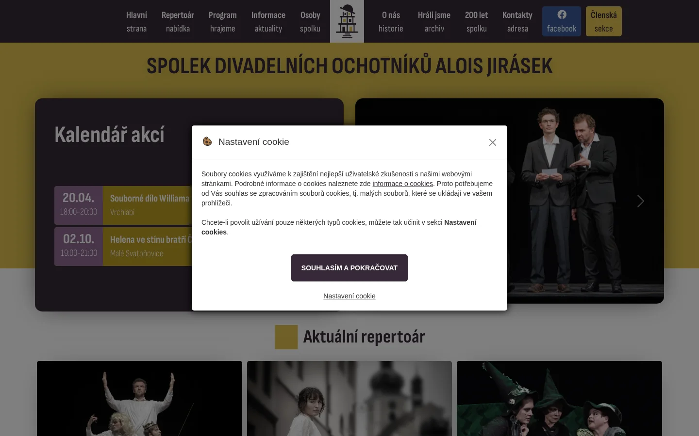 Spolek divadelních ochotníků Alois Jirásek website