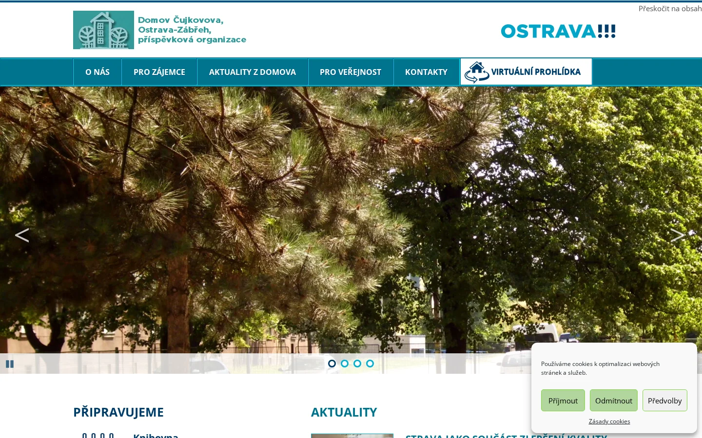 Domov pro seniory Čujkovova website