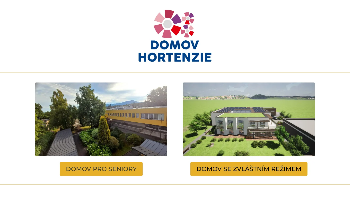 Domov Hortenzie website