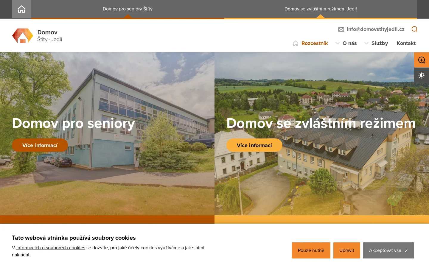 Domov Štíty - Jedlí website