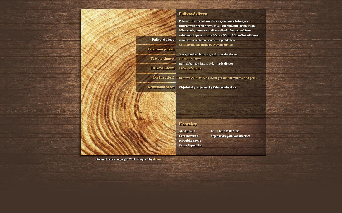 Aleš Holeček website
