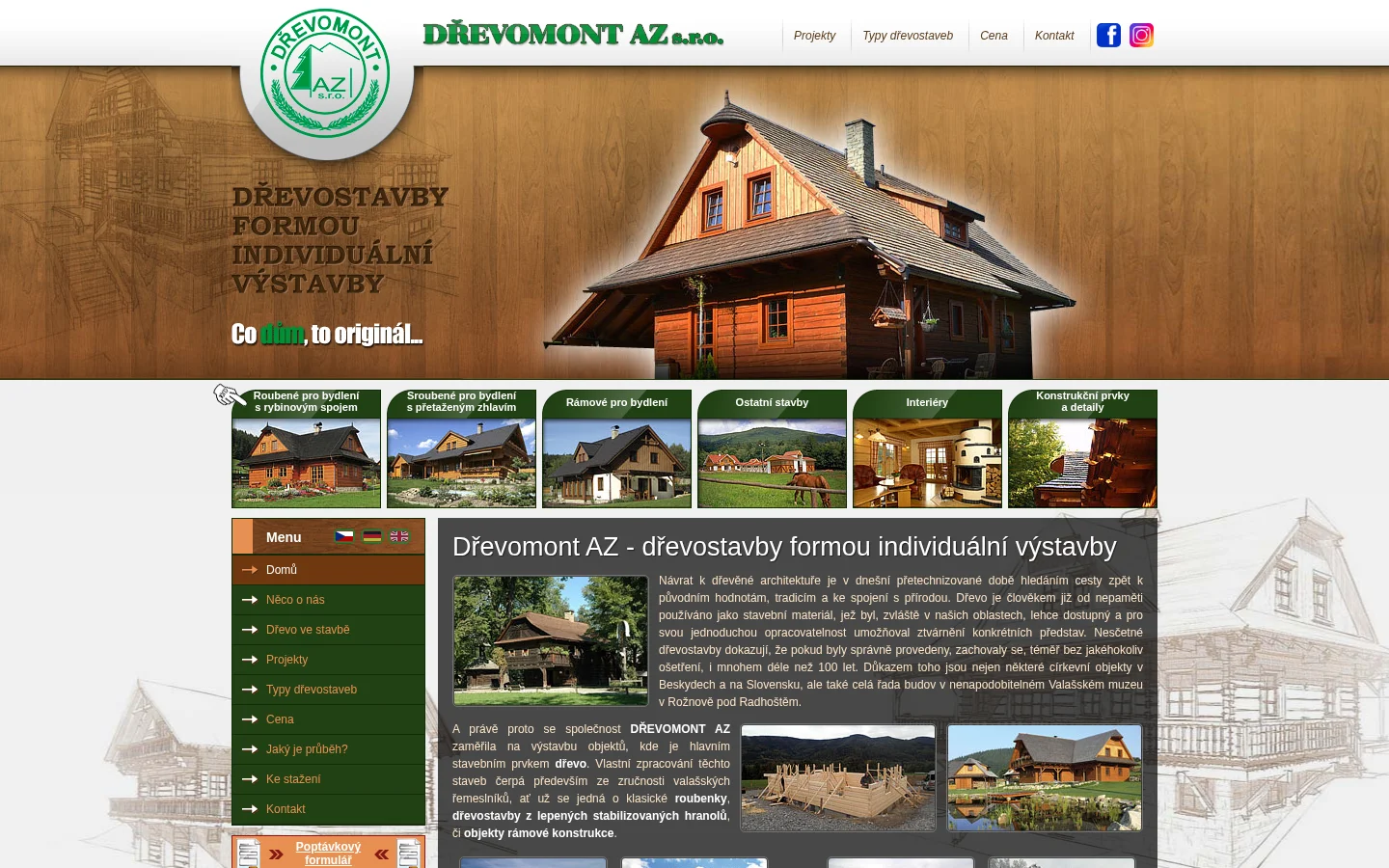 DŘEVOMONT website