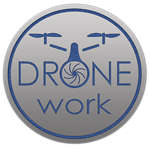 Letecké práce a inspekce DRONE work logo