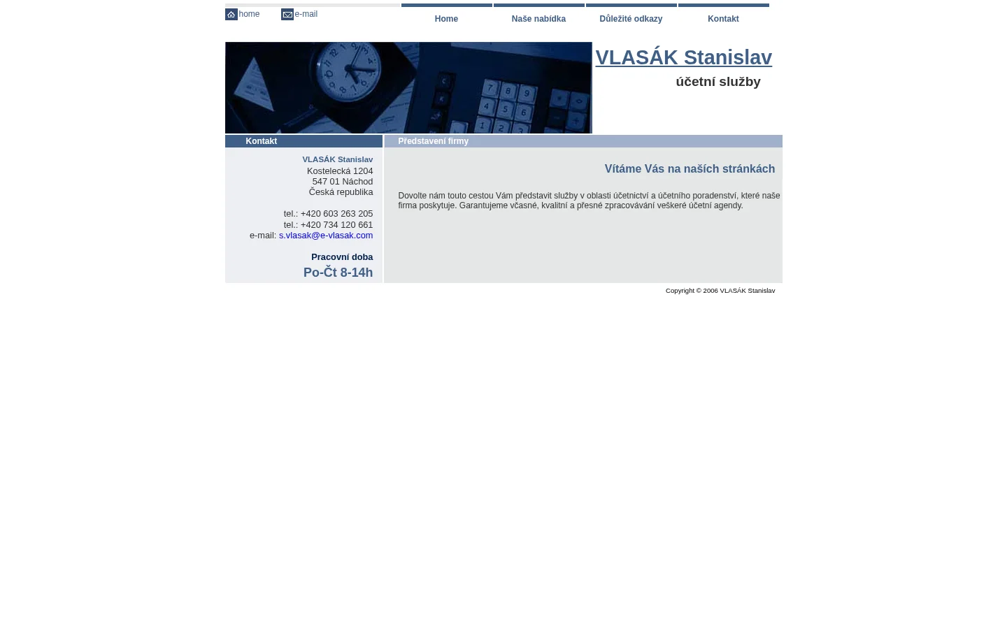 VLASÁK Stanislav website