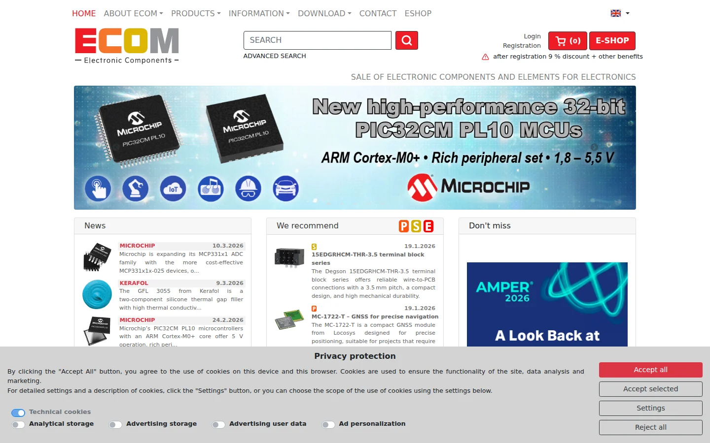 ECOM s.r.o. website