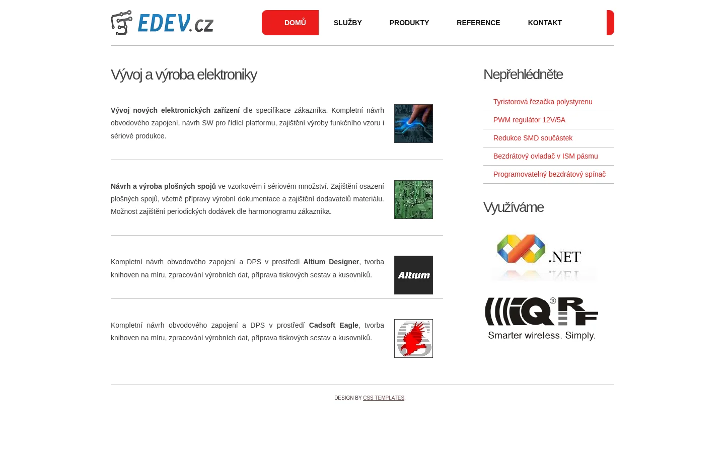 EDEV.CZ website