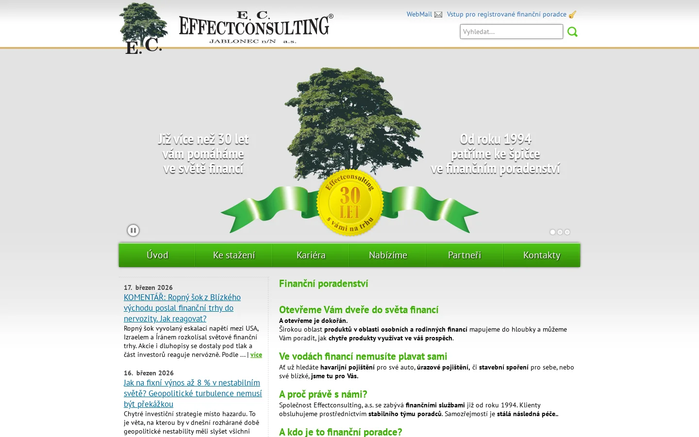 Effectconsulting, a.s. website