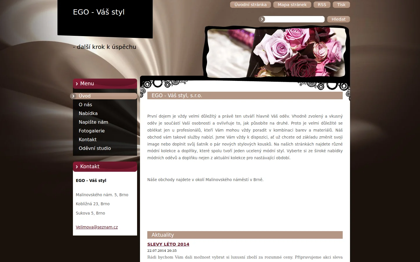 EGO - Váš styl website