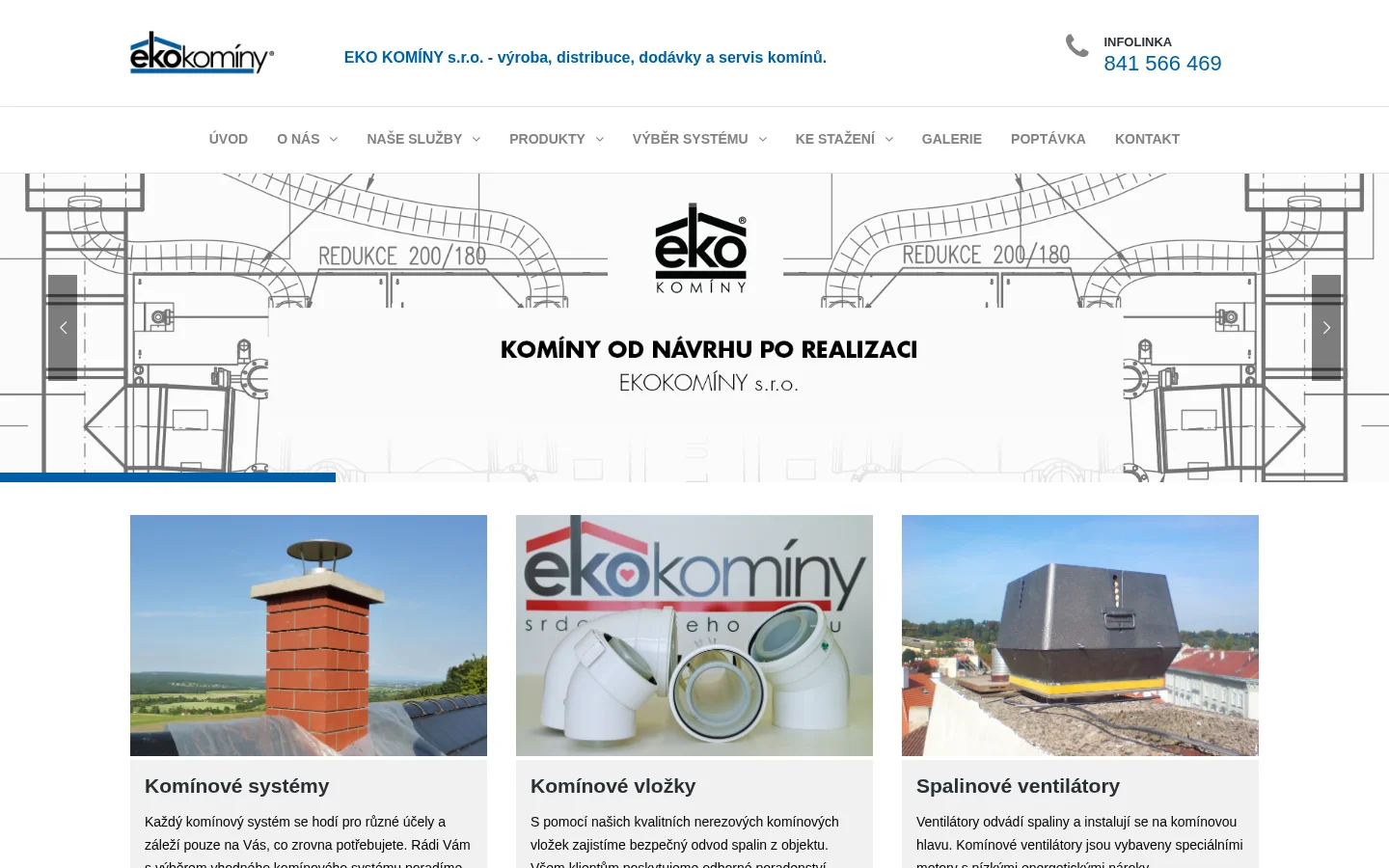 EKO KOMÍNY, s.r.o. website