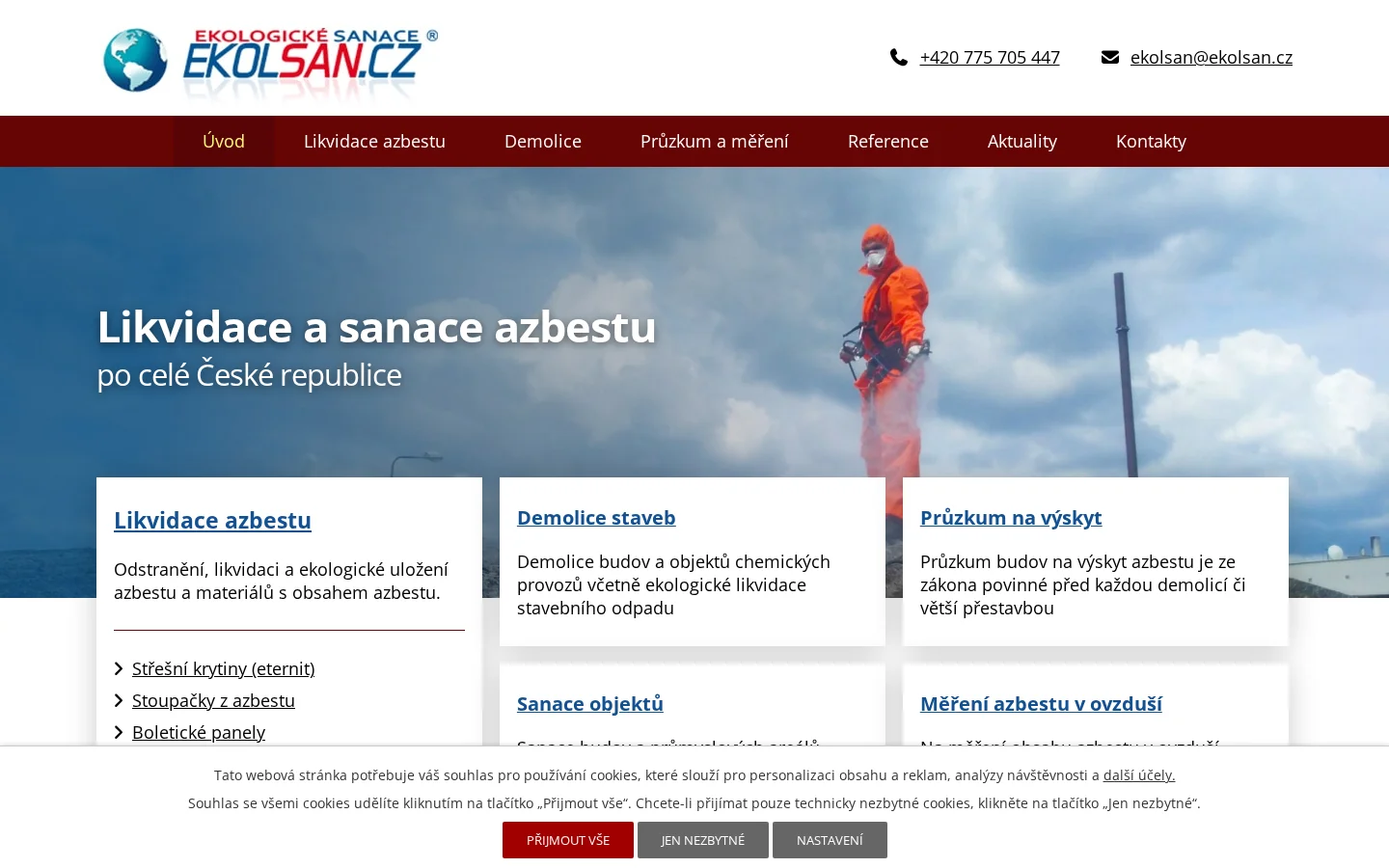 EKOLSAN.CZ, s.r.o. website
