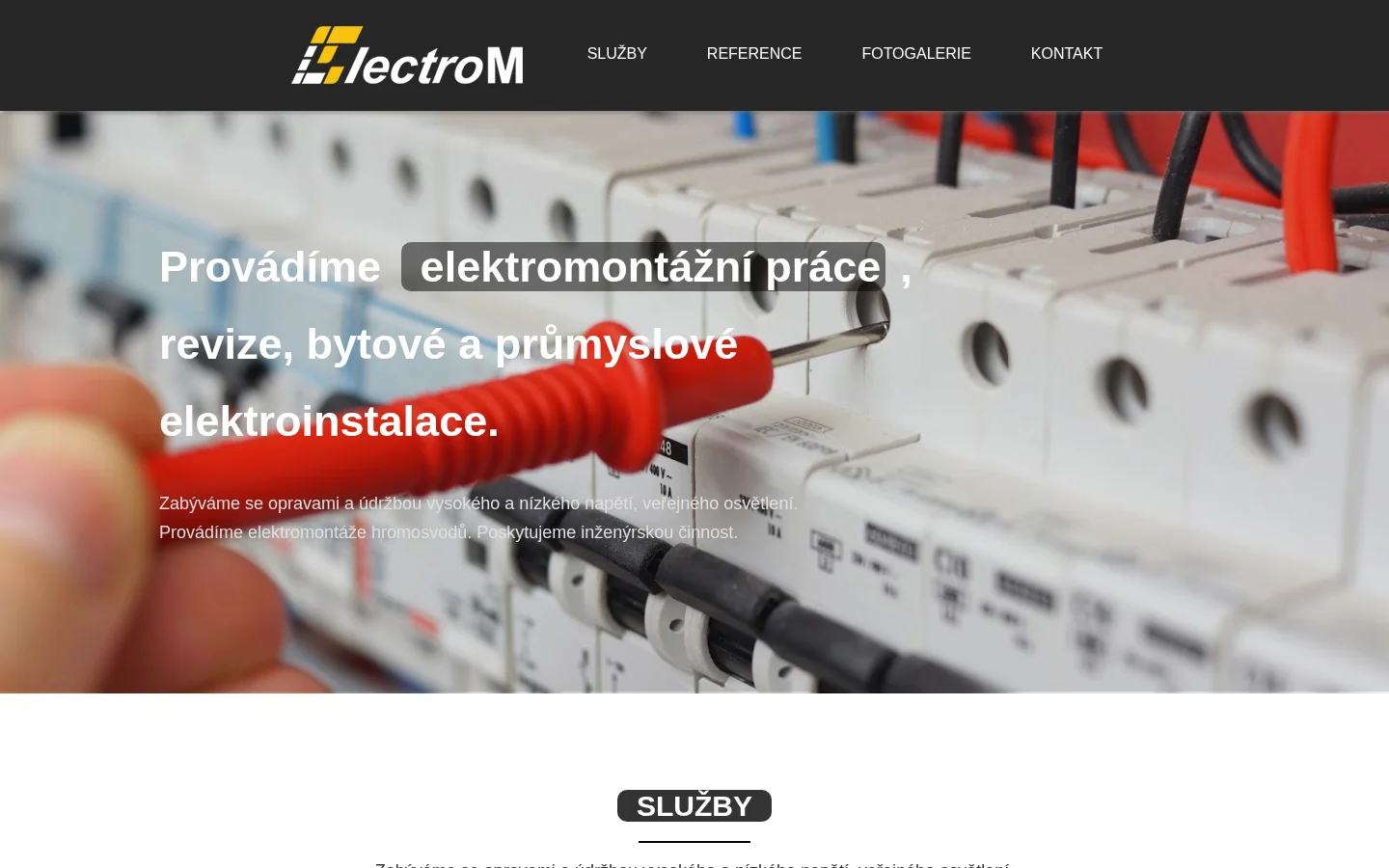 Luboš Malina - ElectroM website