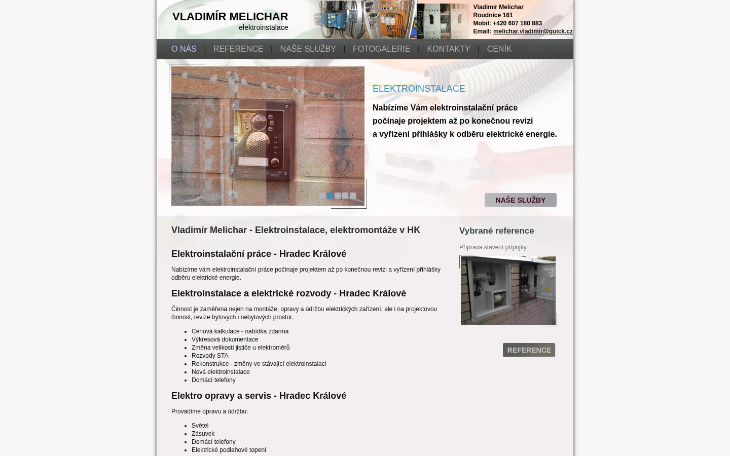 Vladimír Melichar website