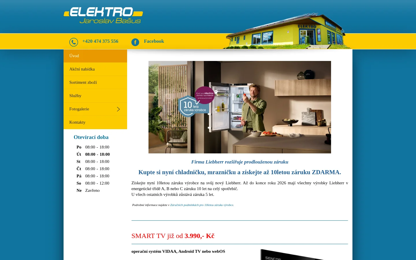 Elektro Jaroslav Bašus website