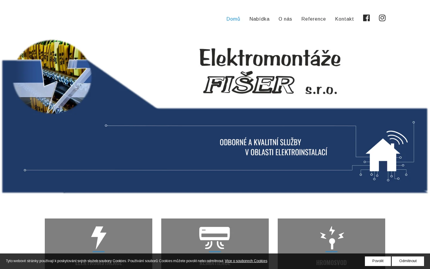 Elektromontáže FIŠER, s.r.o. website