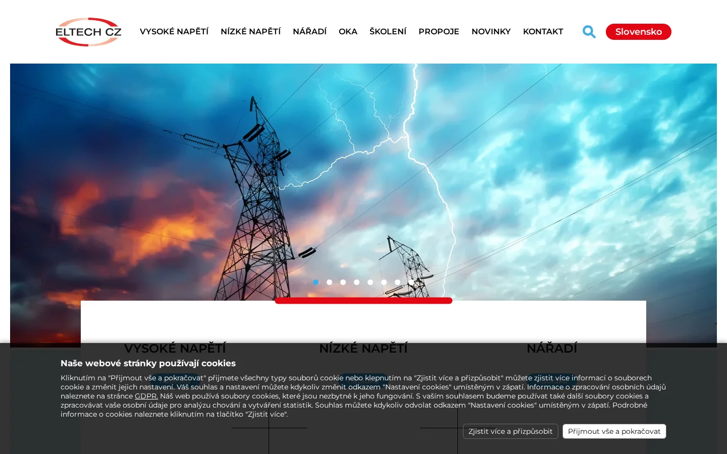 ELTECH CZ, s.r.o. website