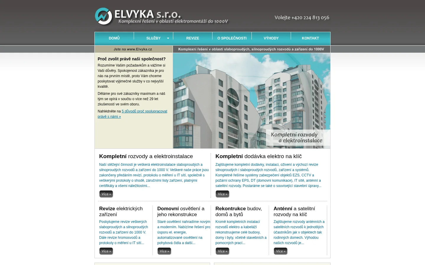 ELVYKA, s.r.o. website