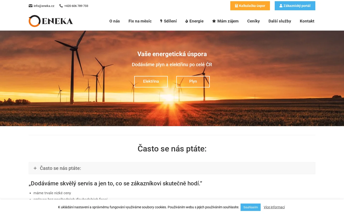 Eneka, s.r.o. website