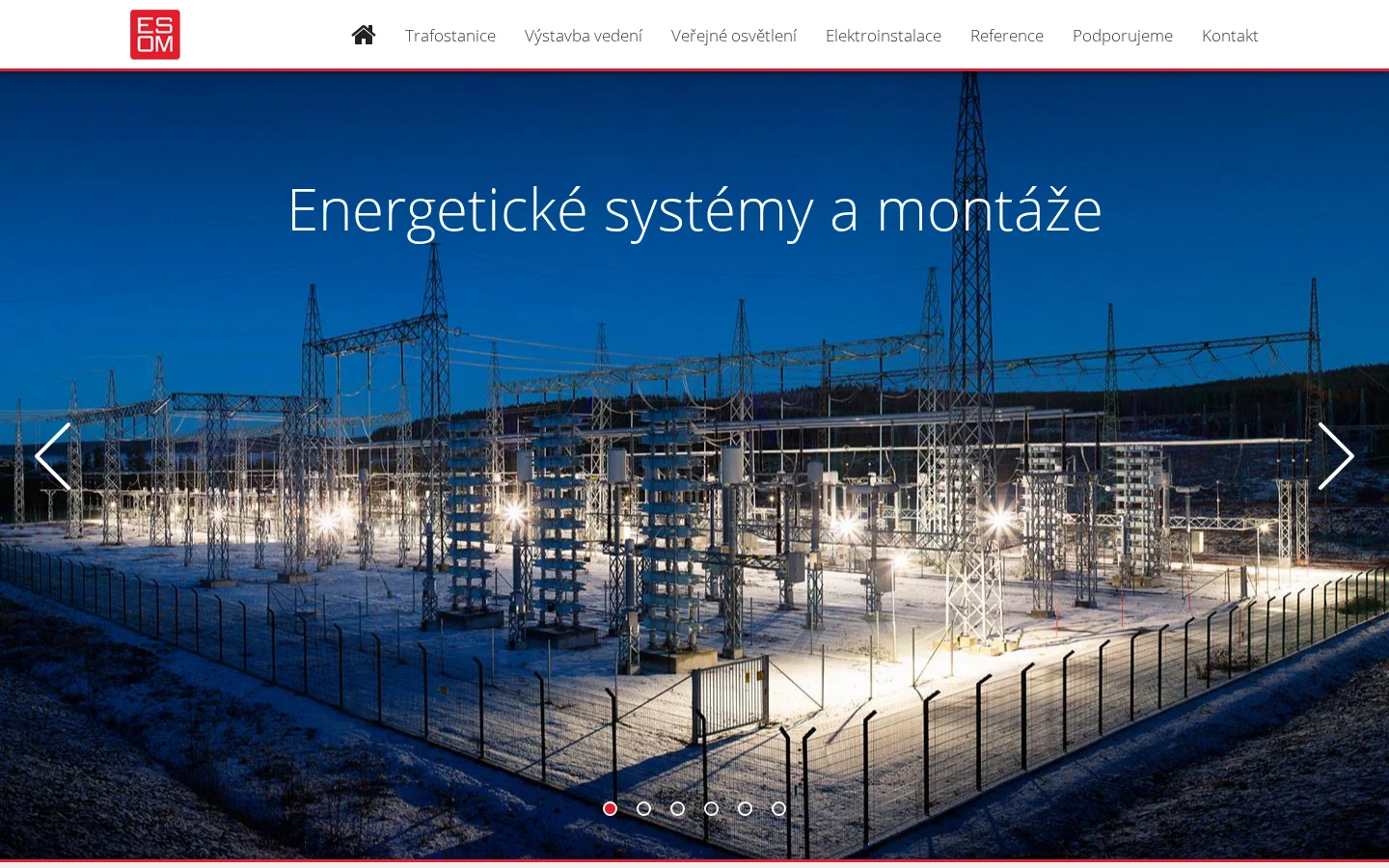 ESOM, s.r.o. website