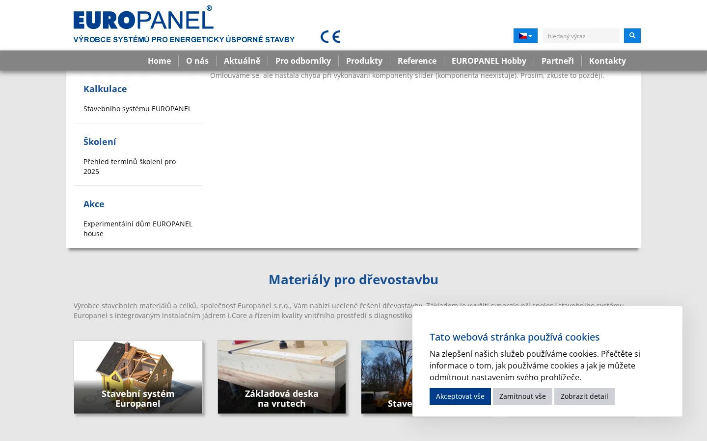 EUROPANEL, s.r.o. website