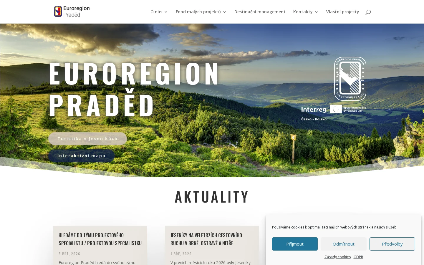 Euroregion Praděd website
