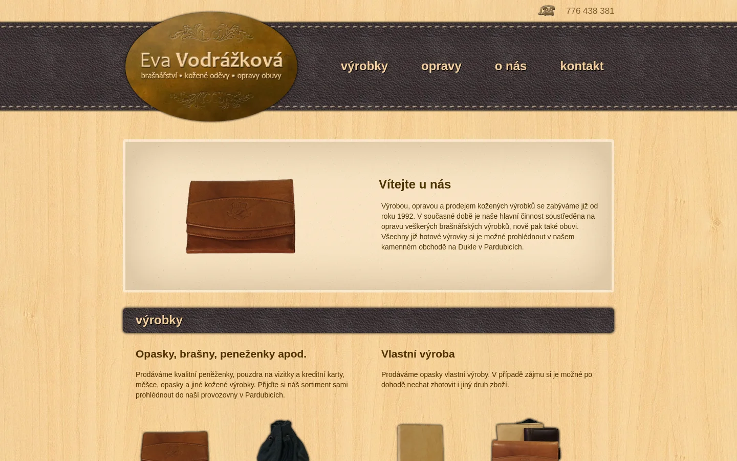 Eva Vodrážková website