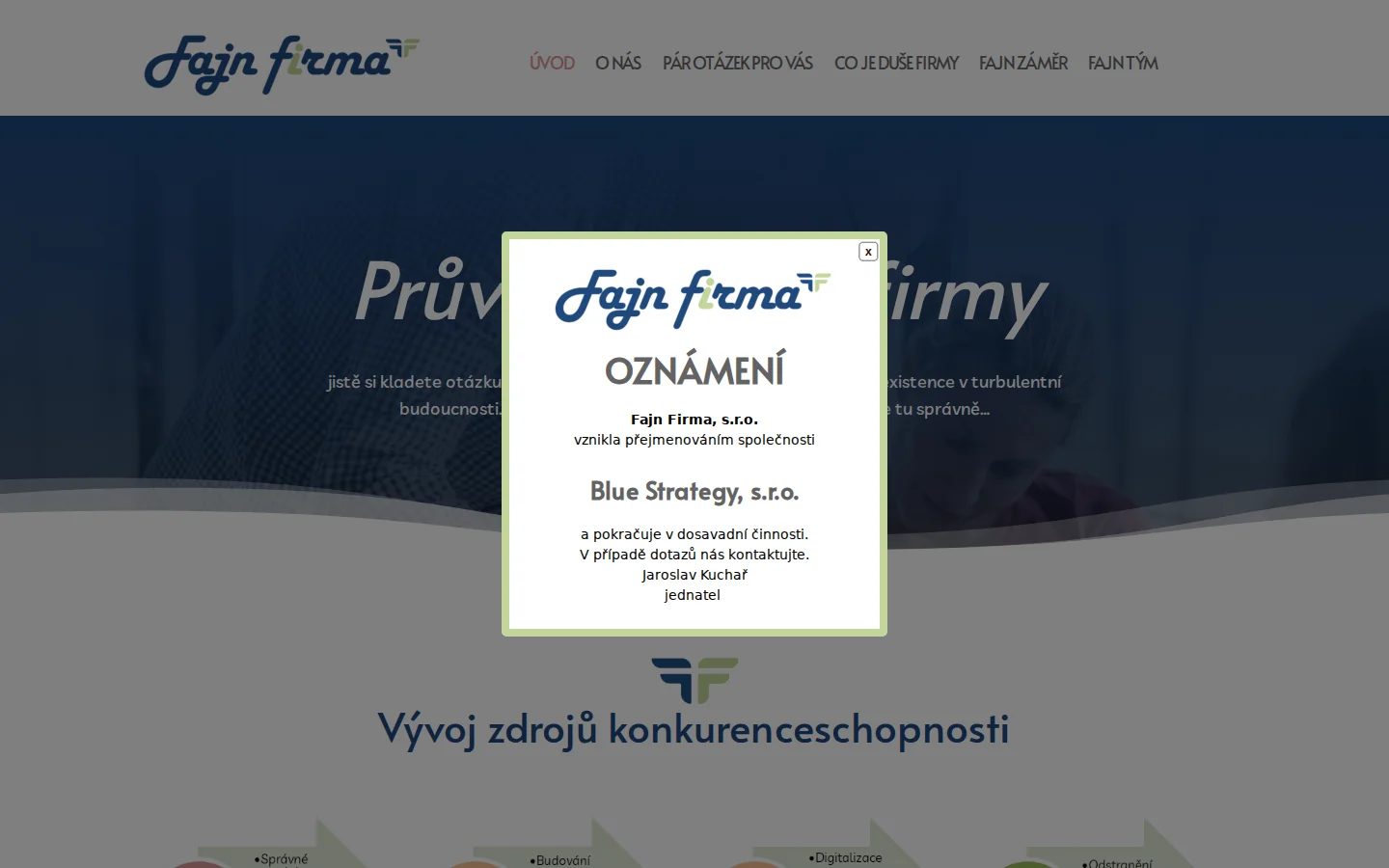 fajnfirma.cz website