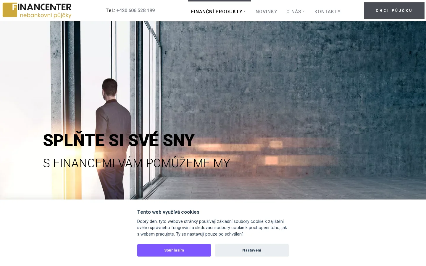 Financenter - Michaela Fléglová website