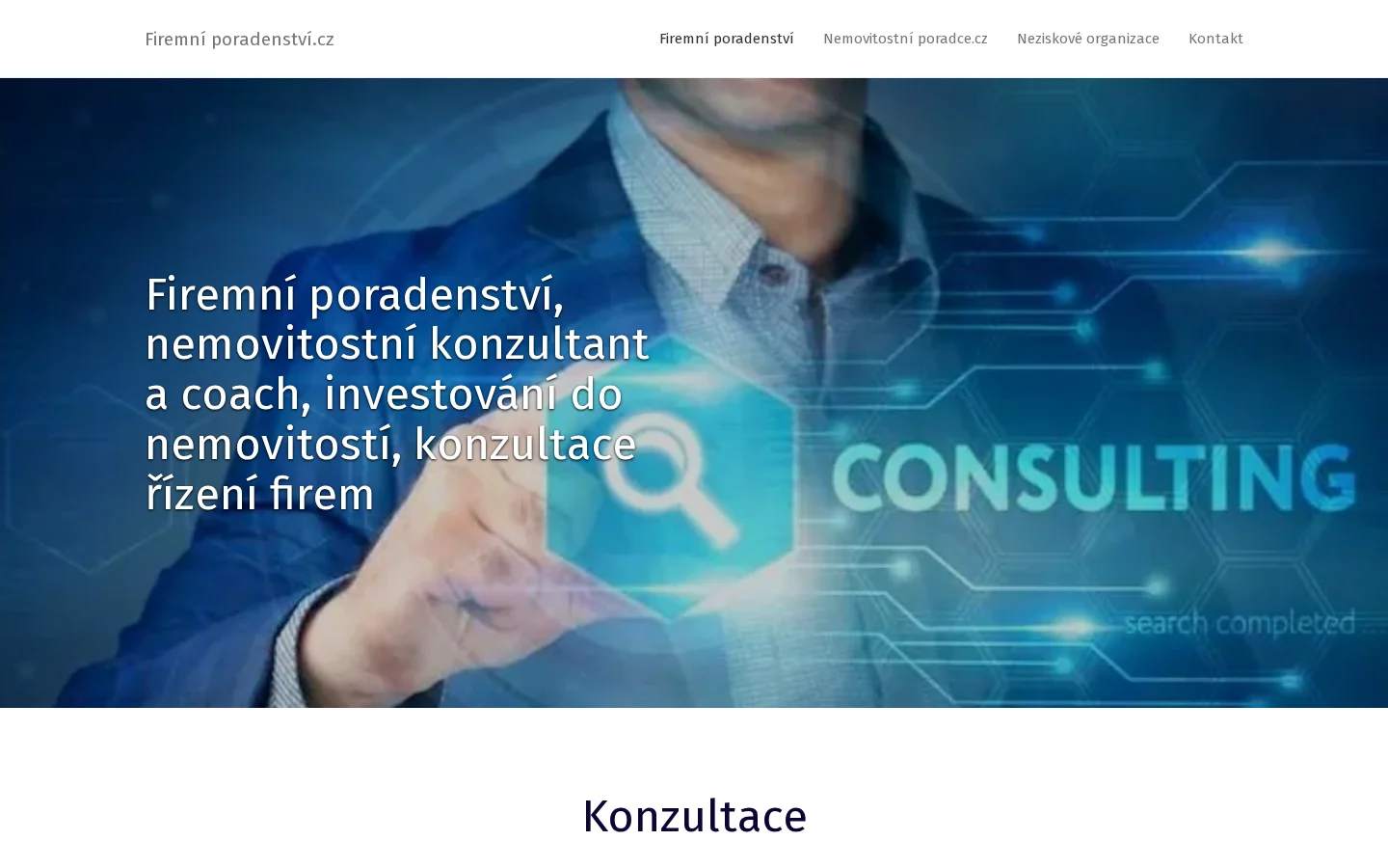 Firemni Poradenstvi.cz website