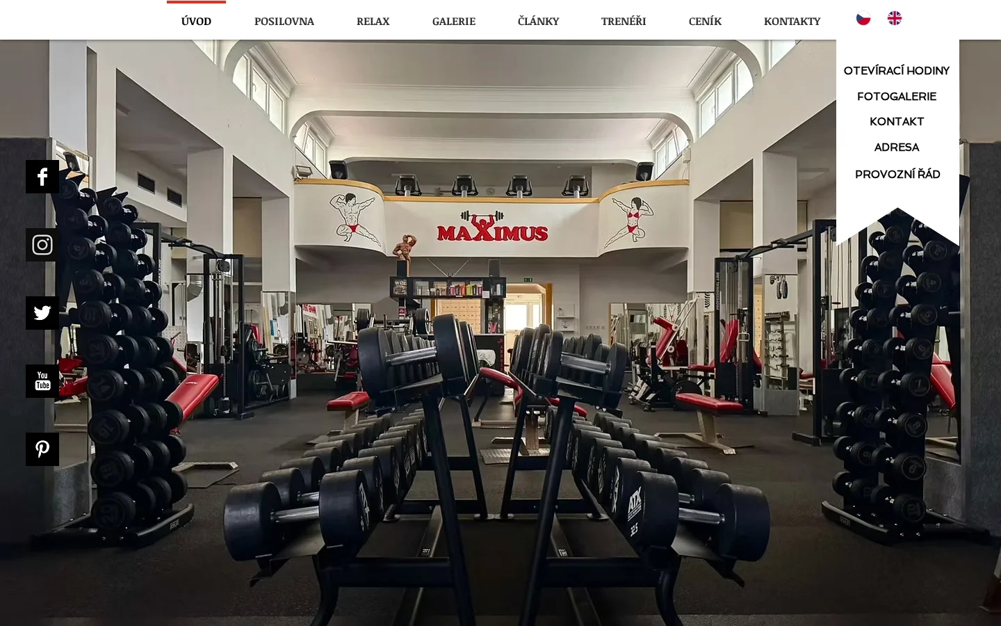 Fitness Maximus website