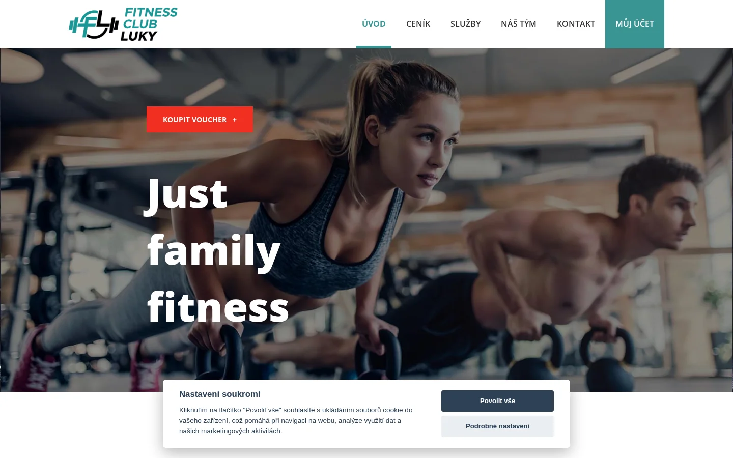 Fitness Club Luky website