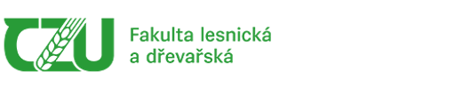 ČZU - Katedra základního zpracování dřeva a biomateriálů Fakulty lesnické a dřevařské logo