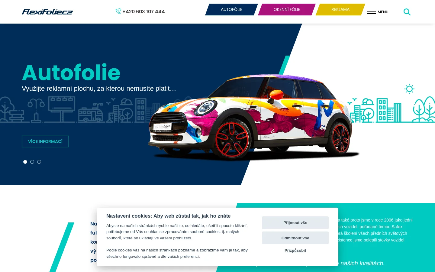 Flexifolie.cz website