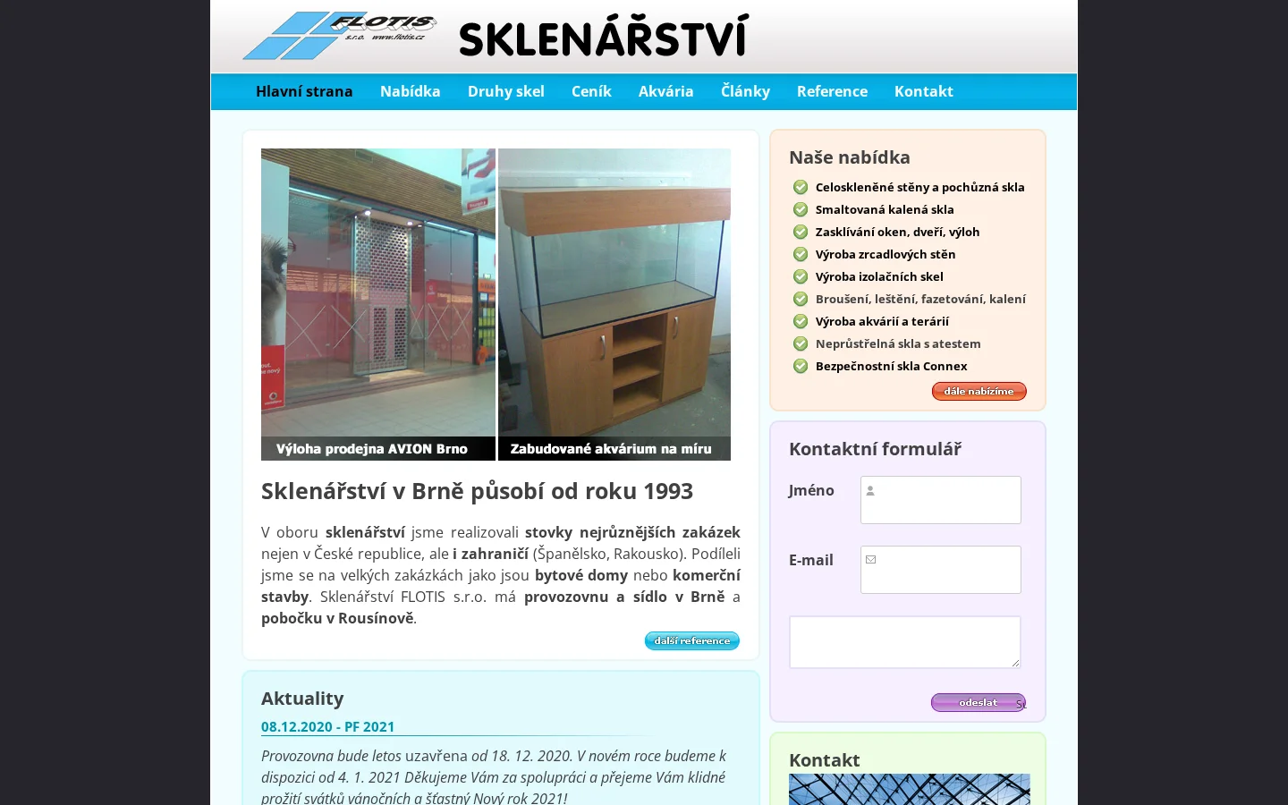 FLOTIS, s.r.o. website