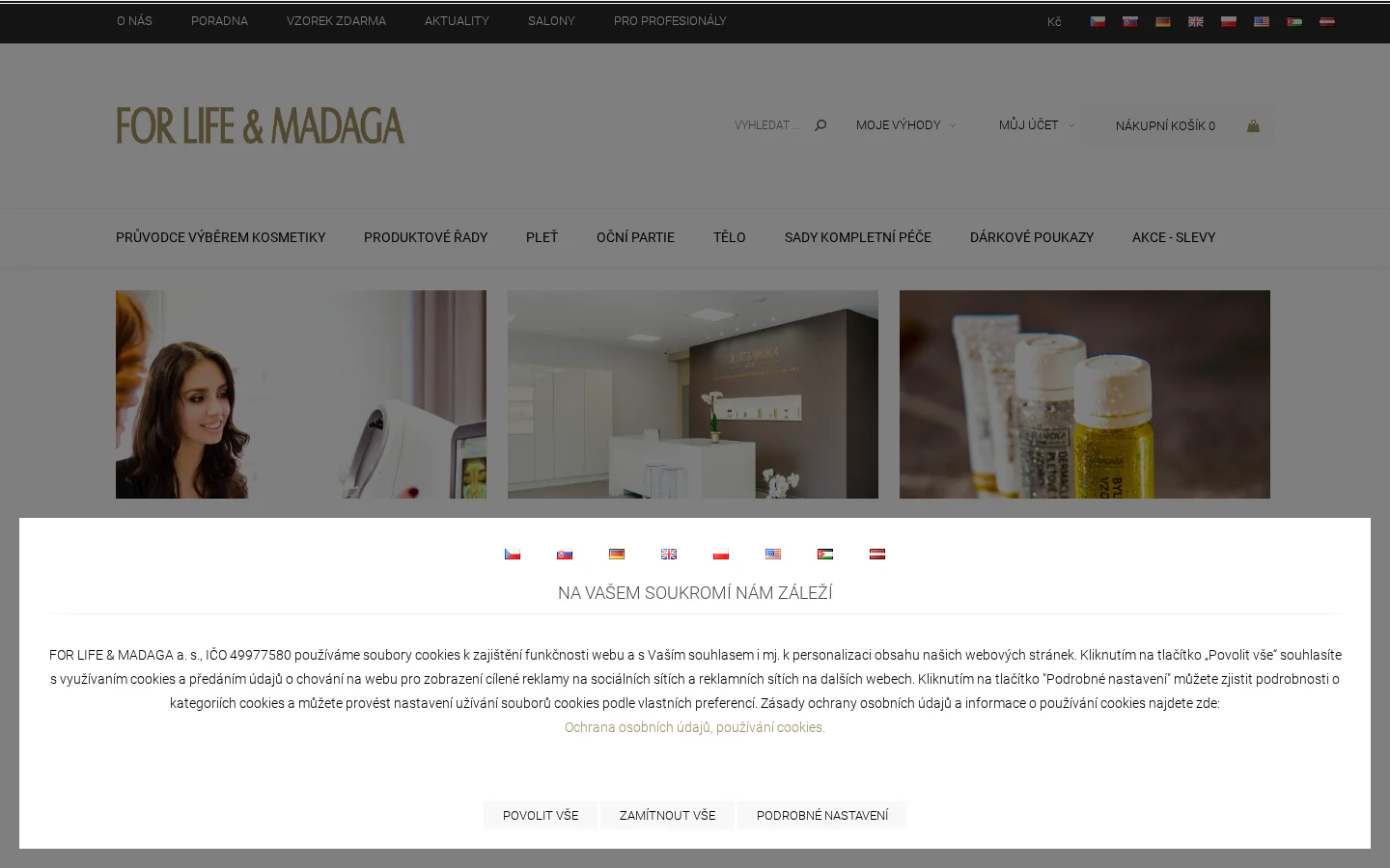 FOR LIFE & MADAGA a. s. website
