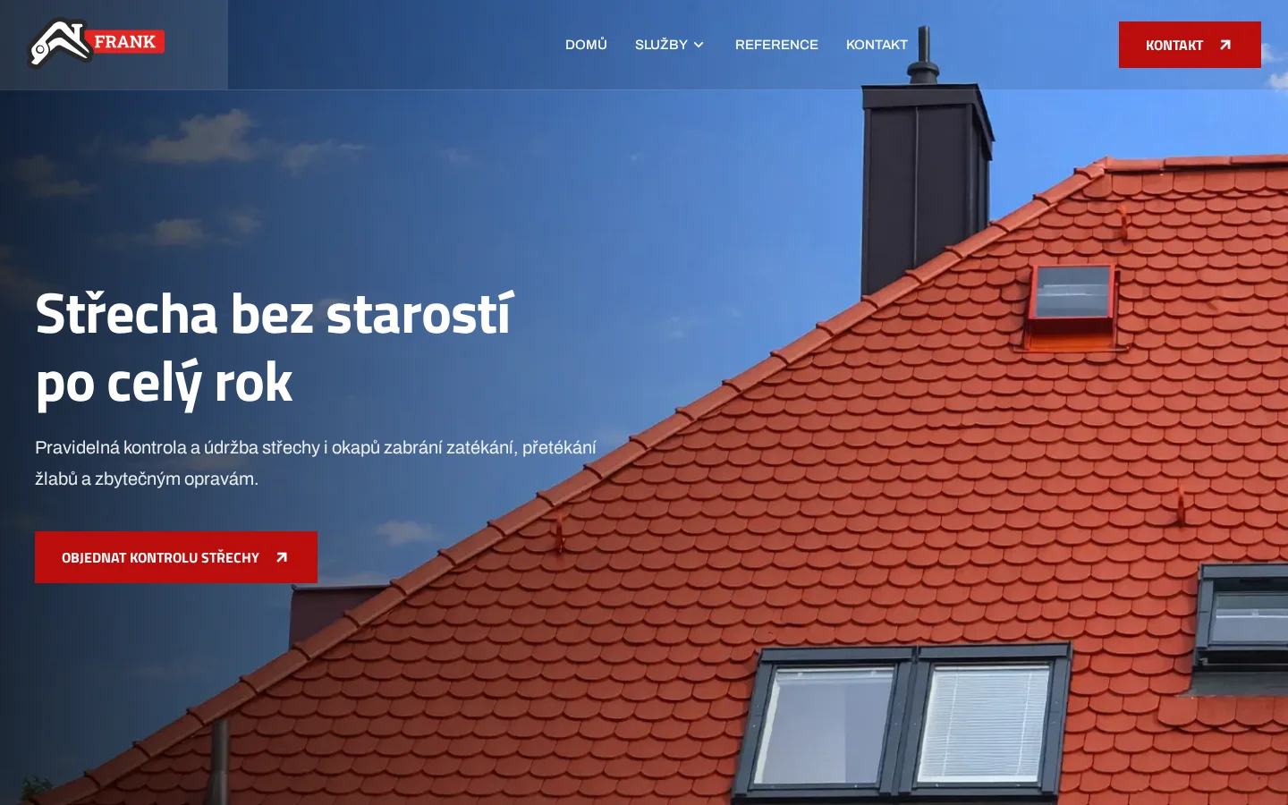 Frank střechy website
