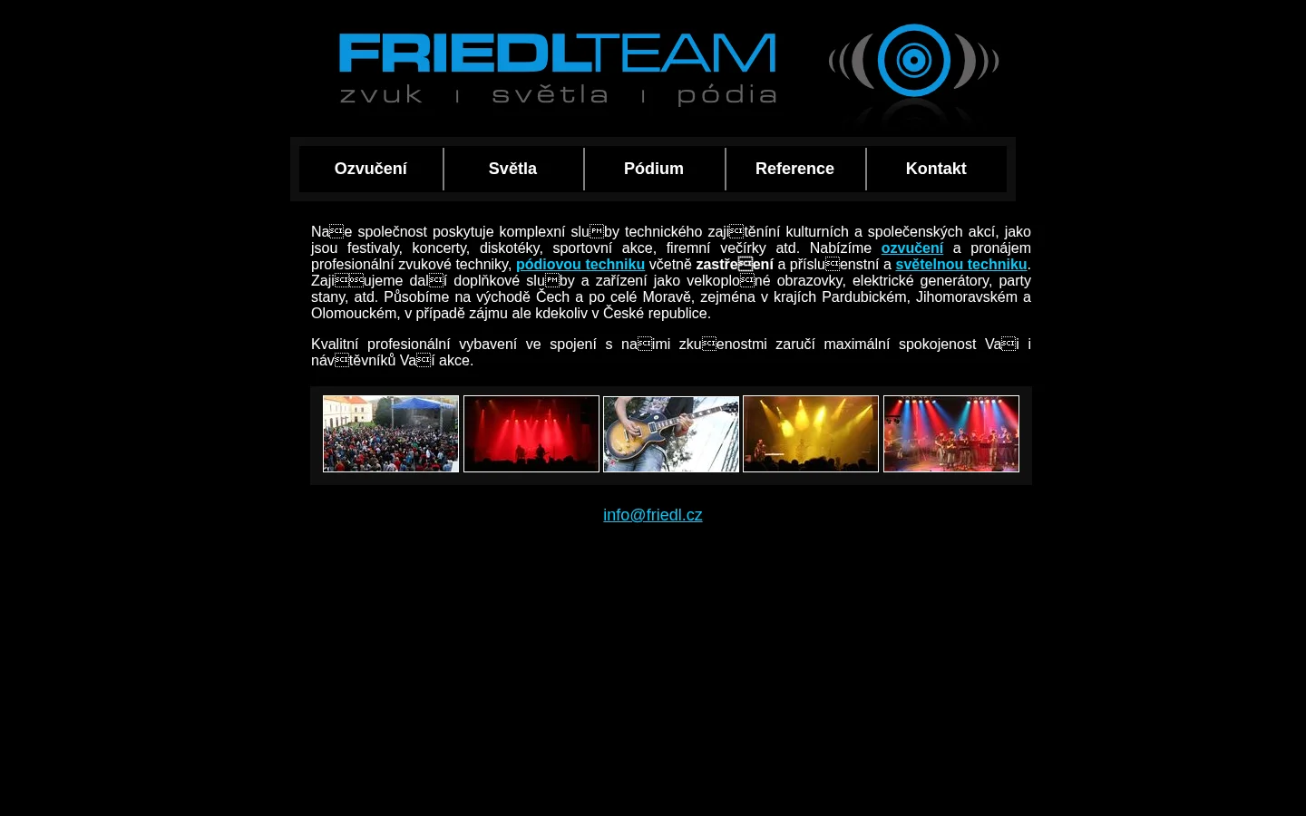 FriedlTEAM website