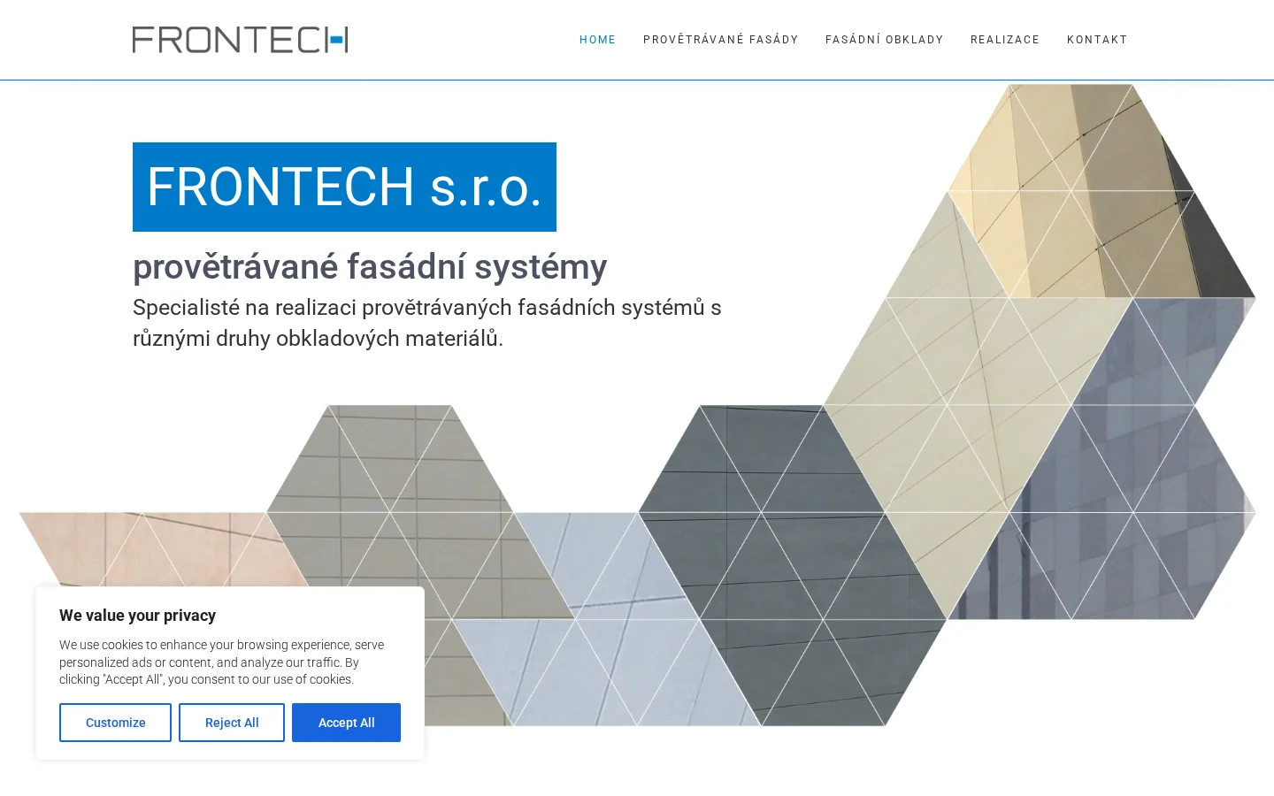 FRONTECH, s.r.o. website