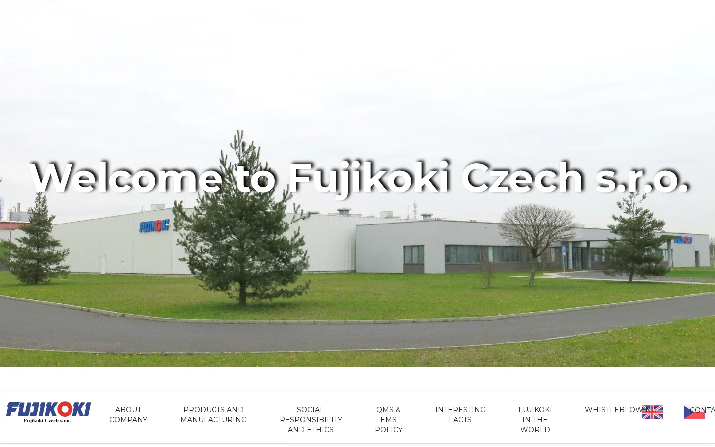 FUJIKOKI CZECH, s.r.o. website