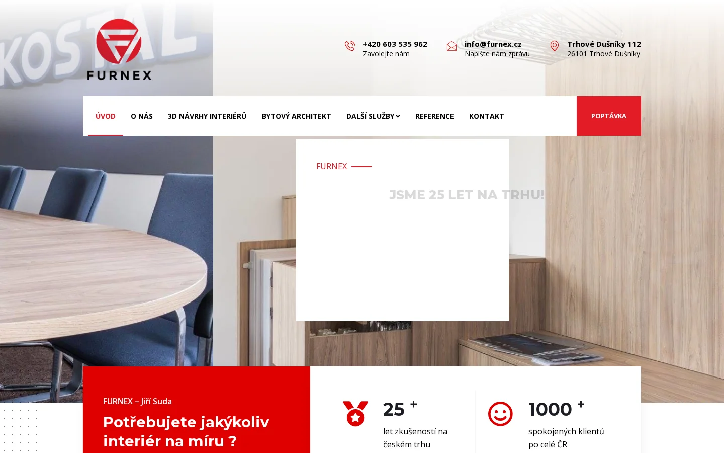 FURNEX Jiří Suda - Truhlářství website