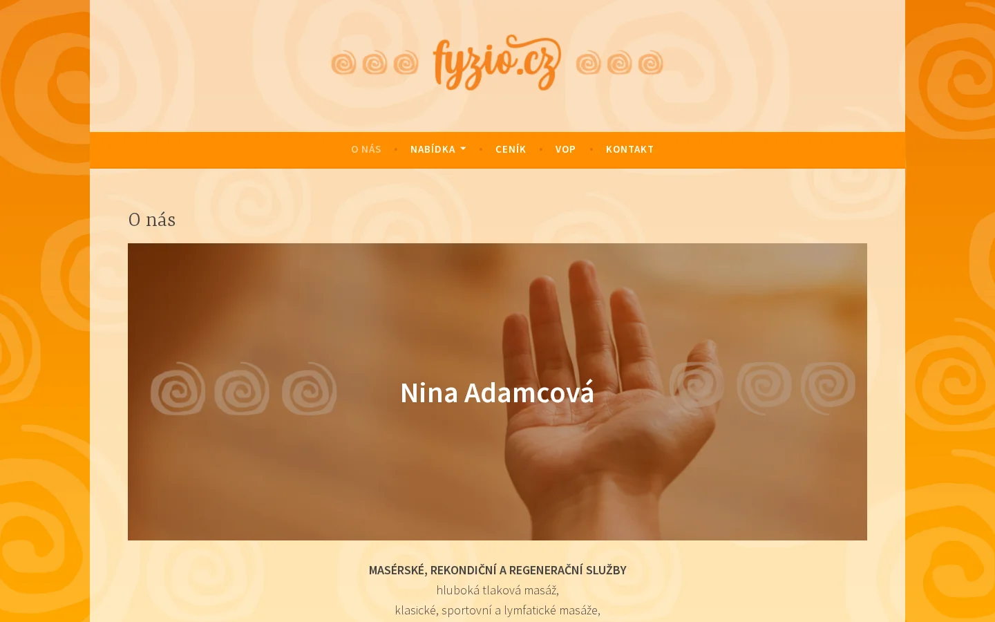 Fyzio.cz website