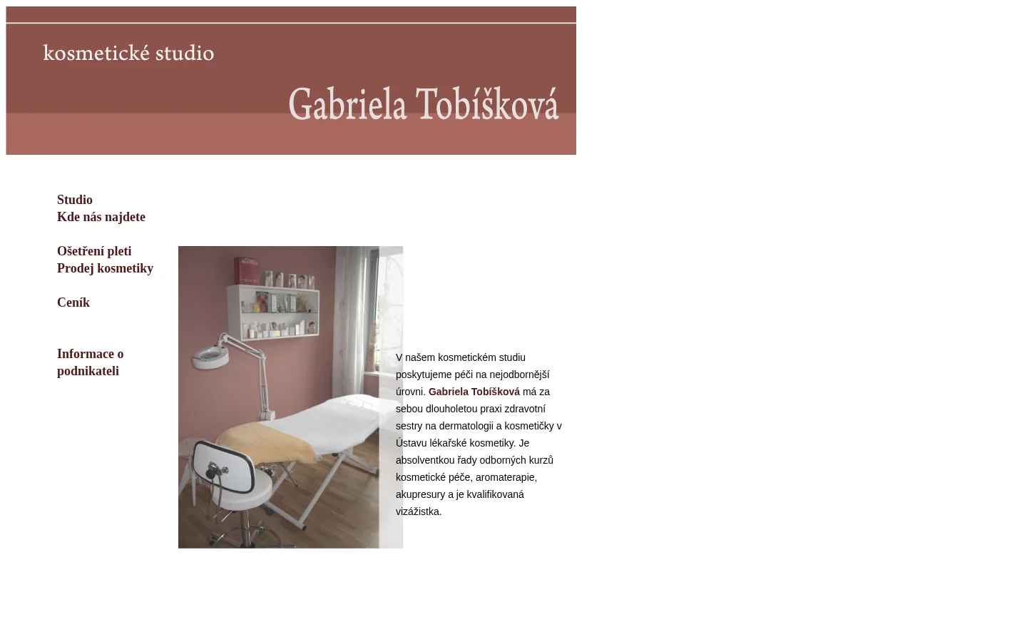 Gabriela Tobíšková website