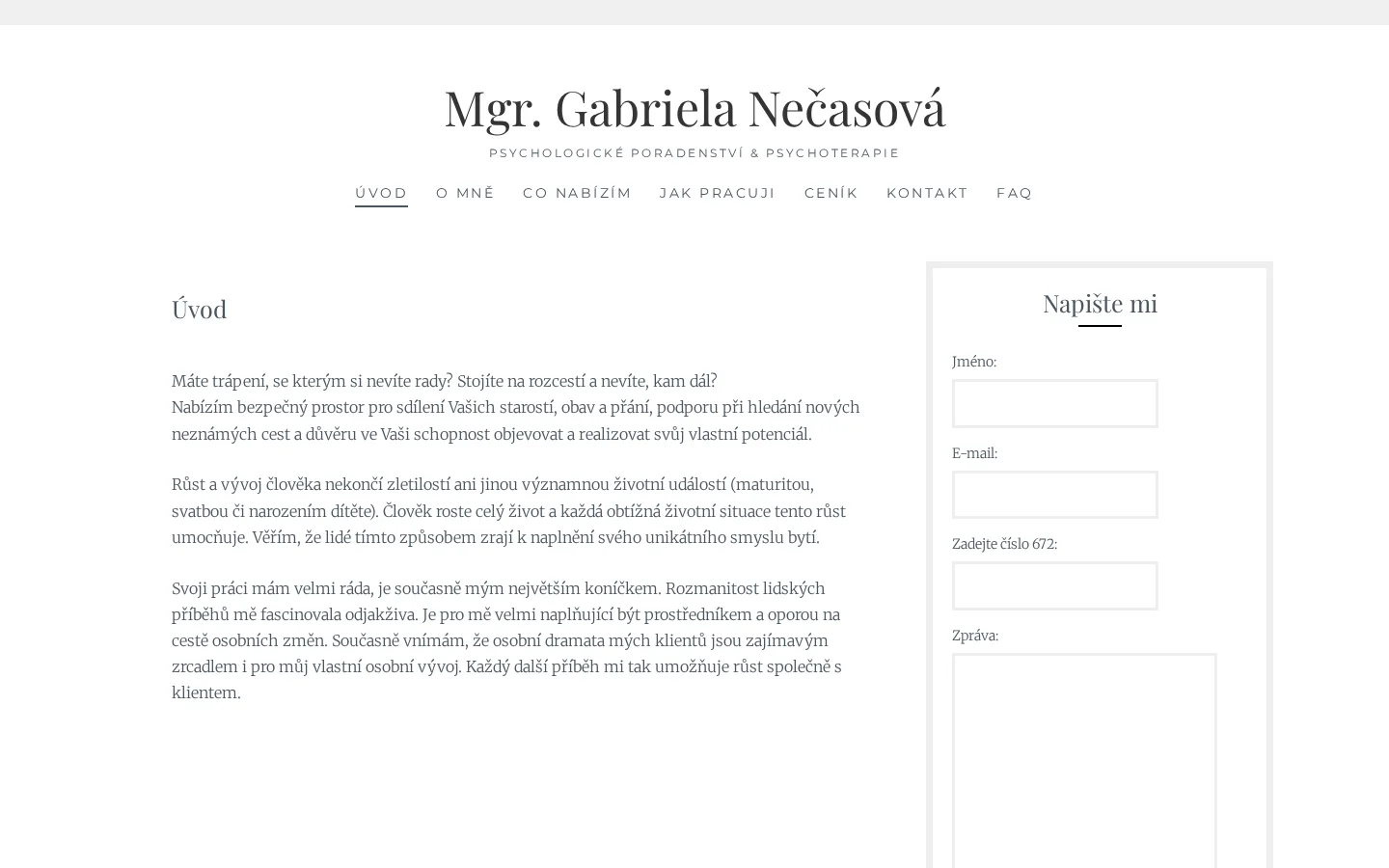 Psychologické poradenství a psychoterapie website