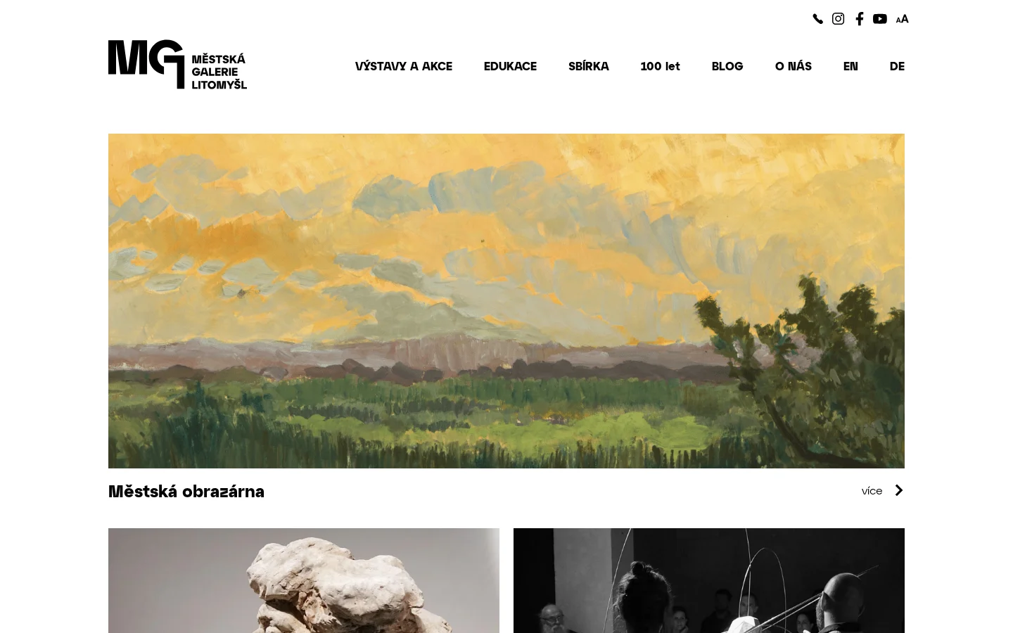 Městská galerie Litomyšl website