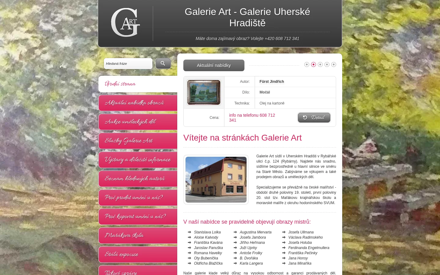 Galerie Art website