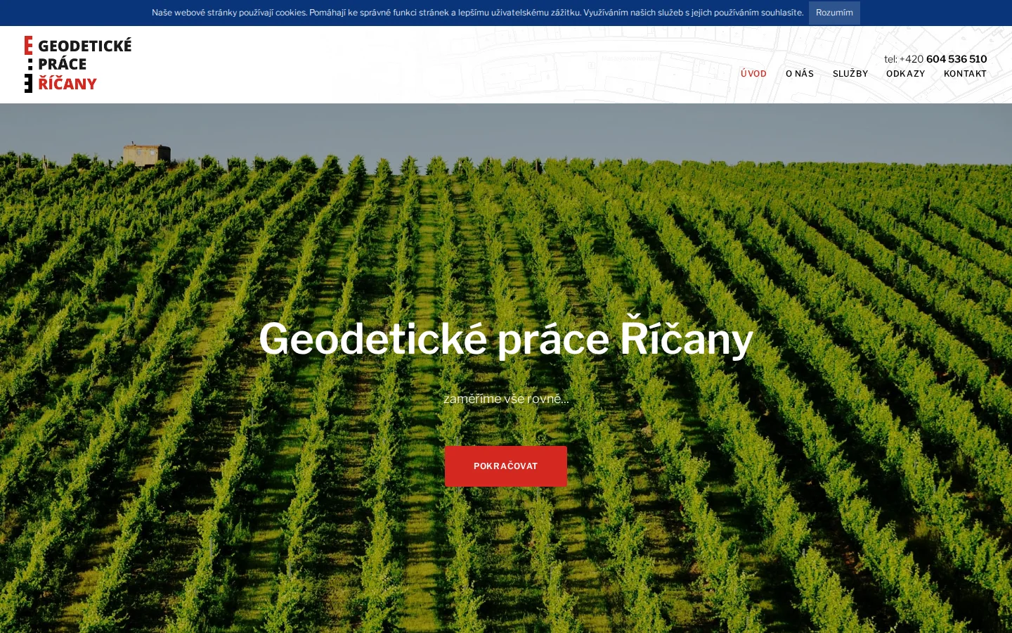 Geodet-Říčany website