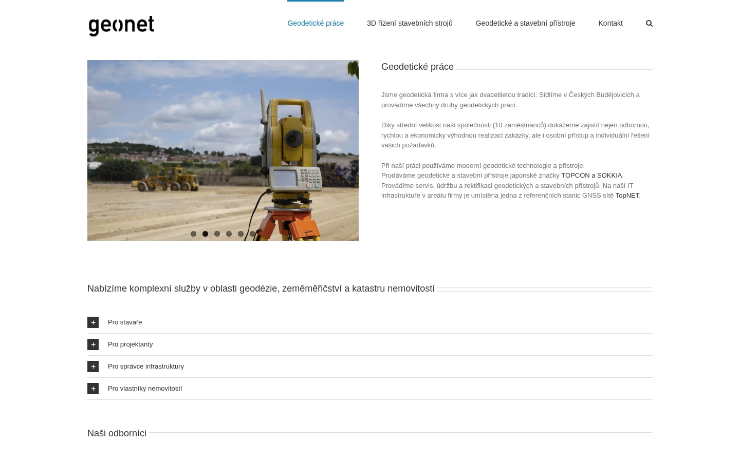 GEONET s.r.o. website