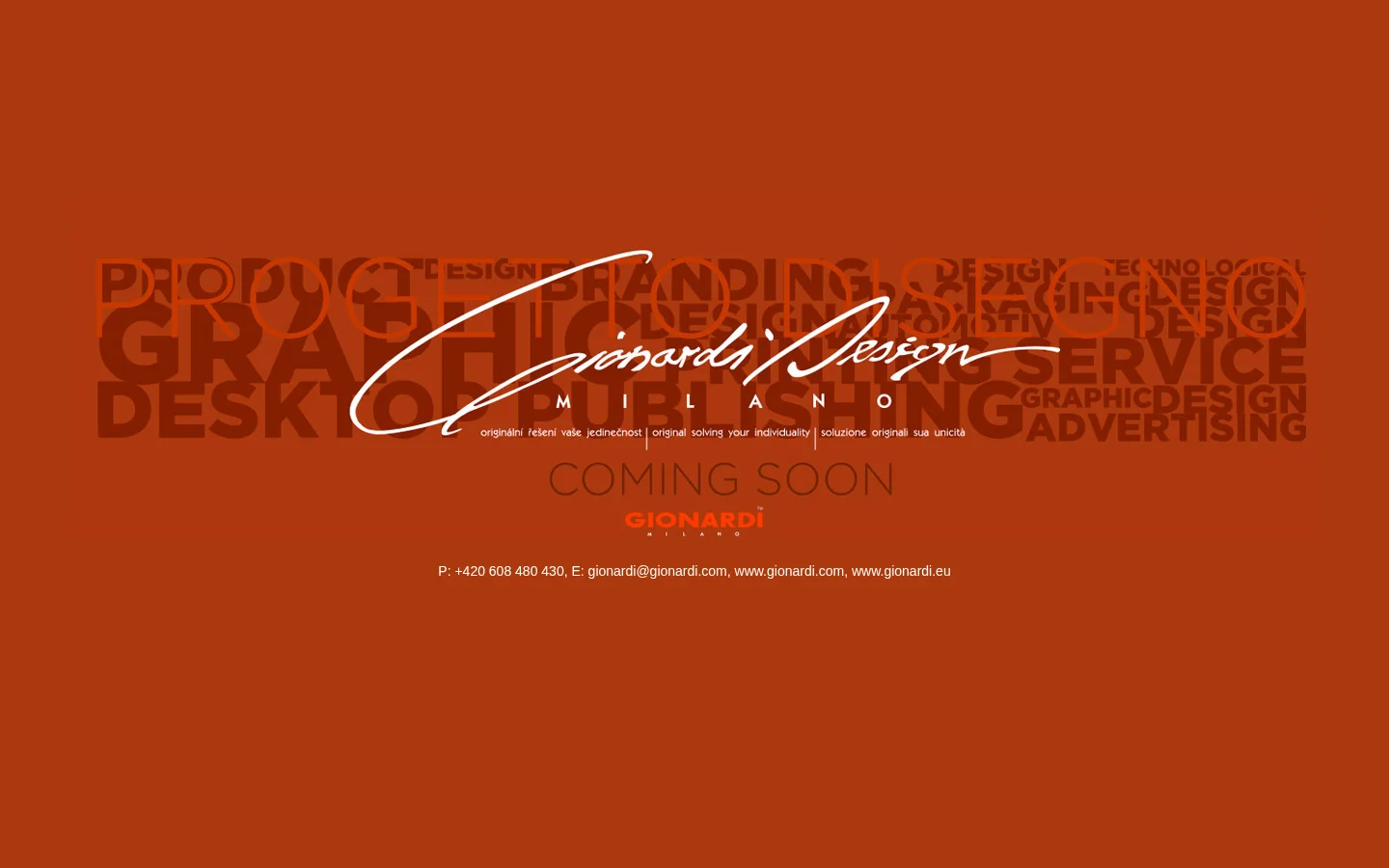 Gionardi Milano TM website