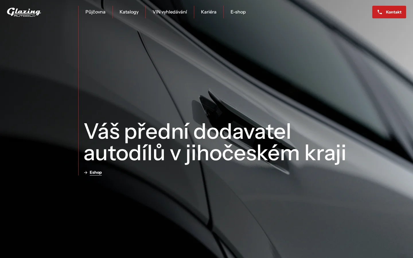 Glazing AUTODÍLY s.r.o. website