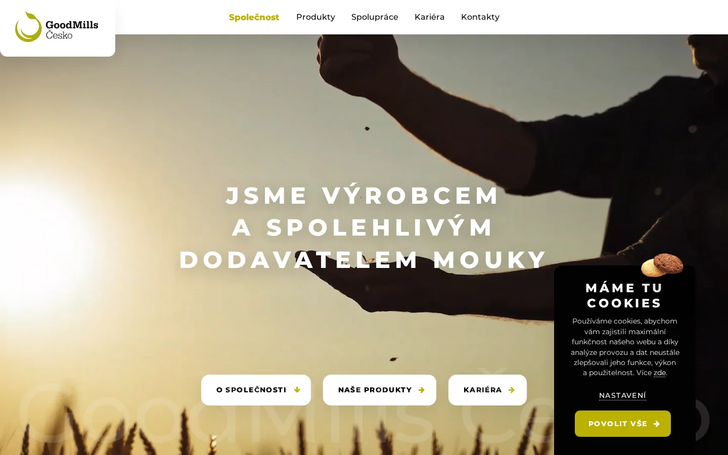 GoodMills Česko, s.r.o. website