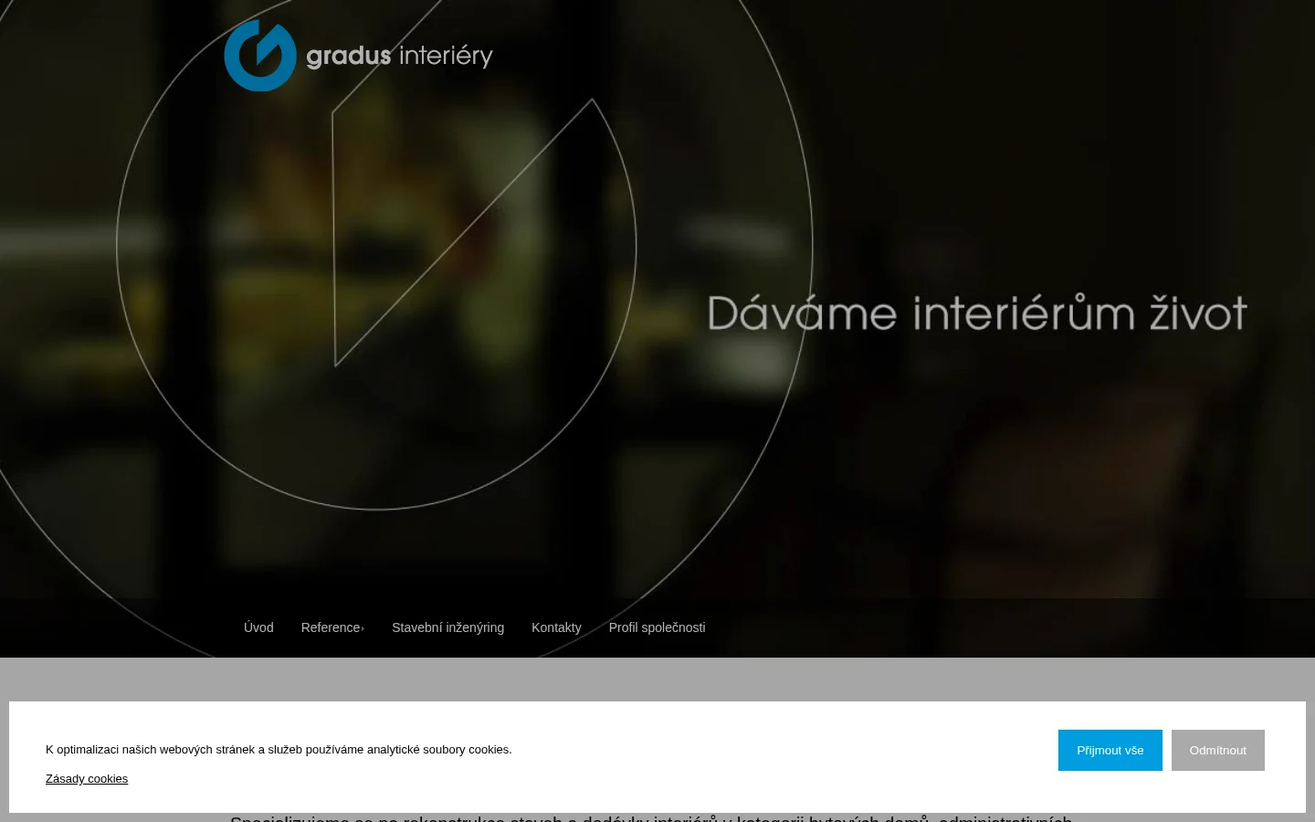 Gradus interiéry, spol. s r.o. website